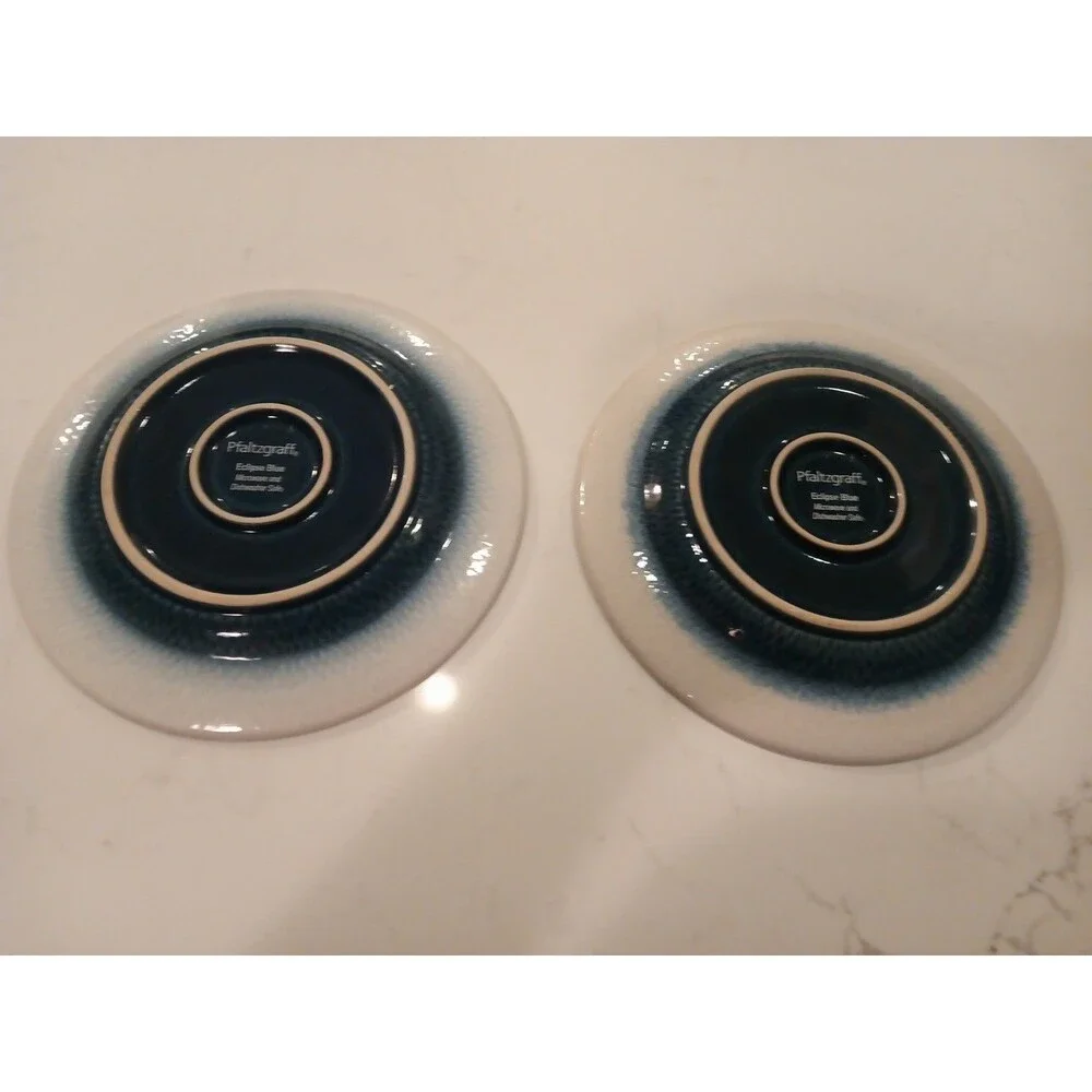 Set Of 2 Beautiful Pfaltzgraff Eclipse Blue 8.25